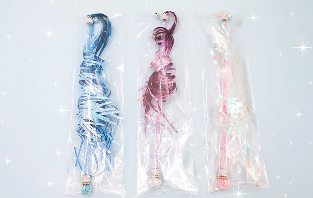 1pc Colorful Rod Cat Wand Toys Cat Teaser Wand Lovely Glitter Crinkle Tassel Cat Teaser Toy Cat Interactive Toy Pet Supplies