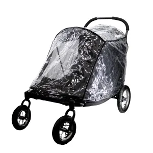 Apollo/Elite Pet Stroller Rain Cover ONLY, Weather Protection Snow/Rain/Wind Cover for Dog/Cat/Pet Stroller with Ventilation, Foldable, Clear, One Size (COMPATIBLE WITH PETIQUE APOLLO/ELITE PET STROLLER ONLY)
