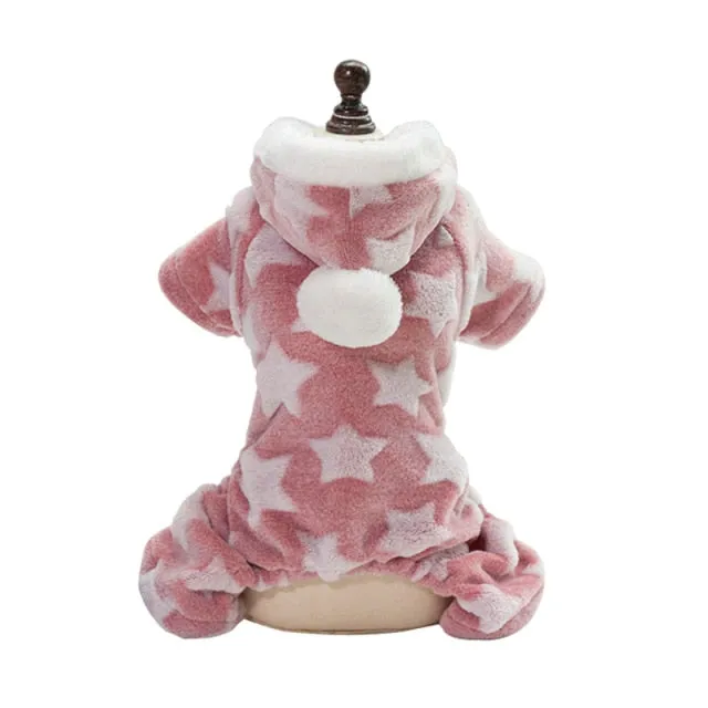 Autumn Winter Pet Dog Pajamas Jumpsuit for Small Dogs Shih Tzu Yorkshire Pullovers Soft Fleece Puppy Cat Clothes Pets Clothing