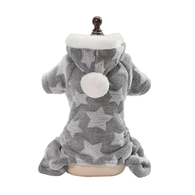Autumn Winter Pet Dog Pajamas Jumpsuit for Small Dogs Shih Tzu Yorkshire Pullovers Soft Fleece Puppy Cat Clothes Pets Clothing