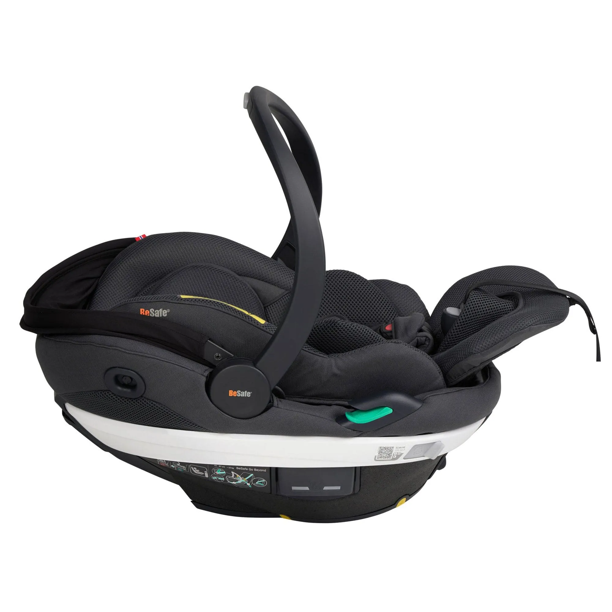BeSafe Go Beyond Car Seat & Base in Anthracite Mesh