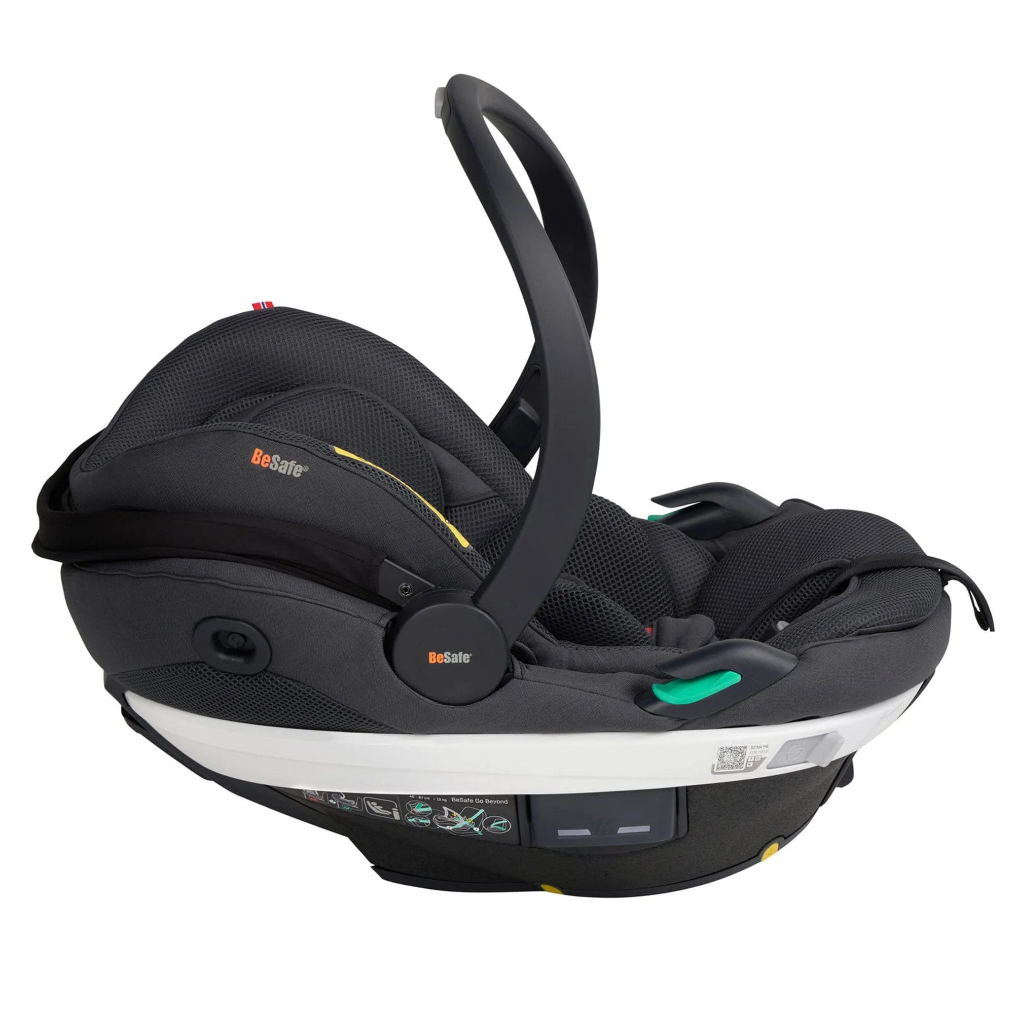 BeSafe Go Beyond Car Seat & Base in Anthracite Mesh