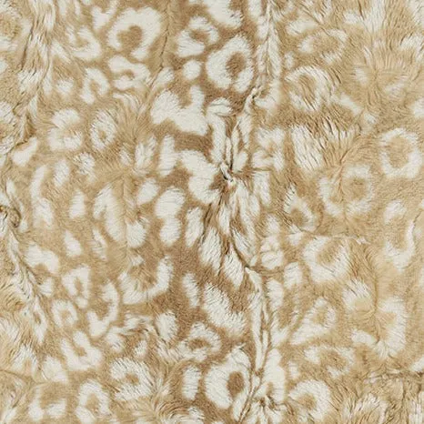Biscotti Ocelot Minky Pet Blanket - Neutral Cheetah Pet Blanket - Personalized