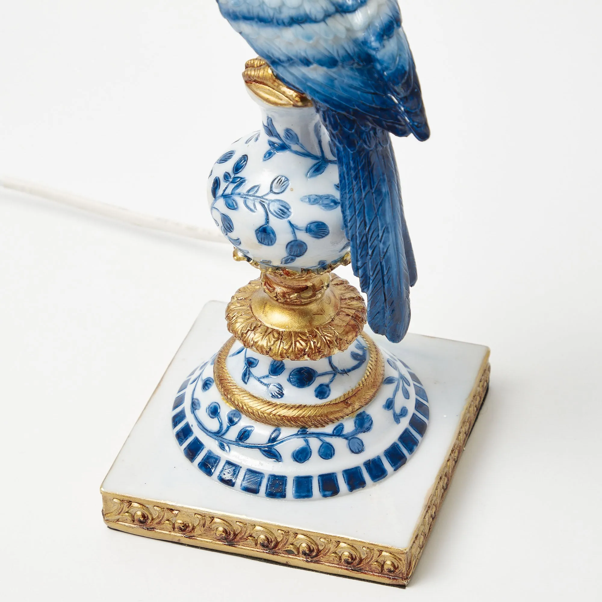 Blue Parrot Lamp