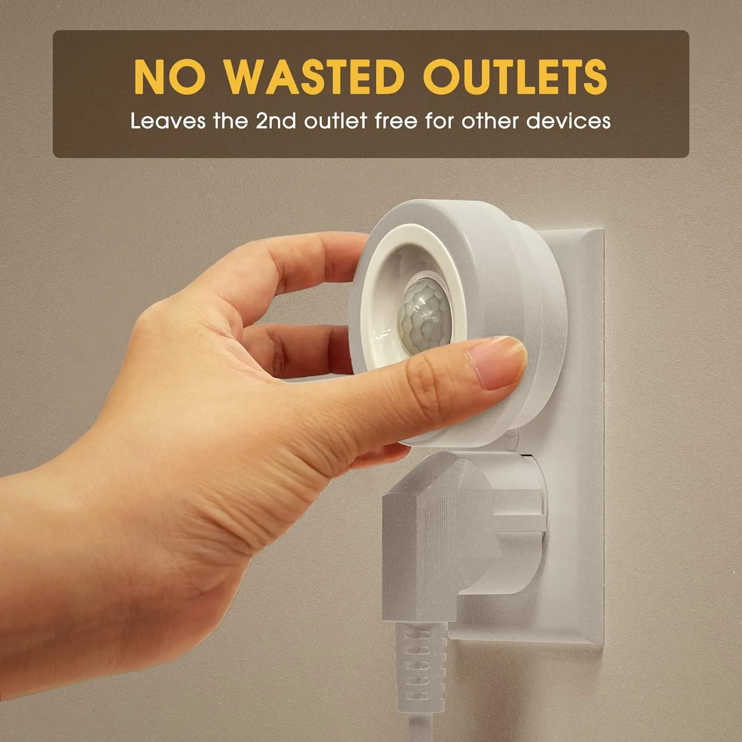 Briignite Motion Sensor Night Light, Night Lights Plug into Wall, Auto On/Off Motion Activation Nightlight, Energy-Saving 0.6W LED, Warm White, Ideal for Kids, Bedroom, Bathroom, 2 Pack