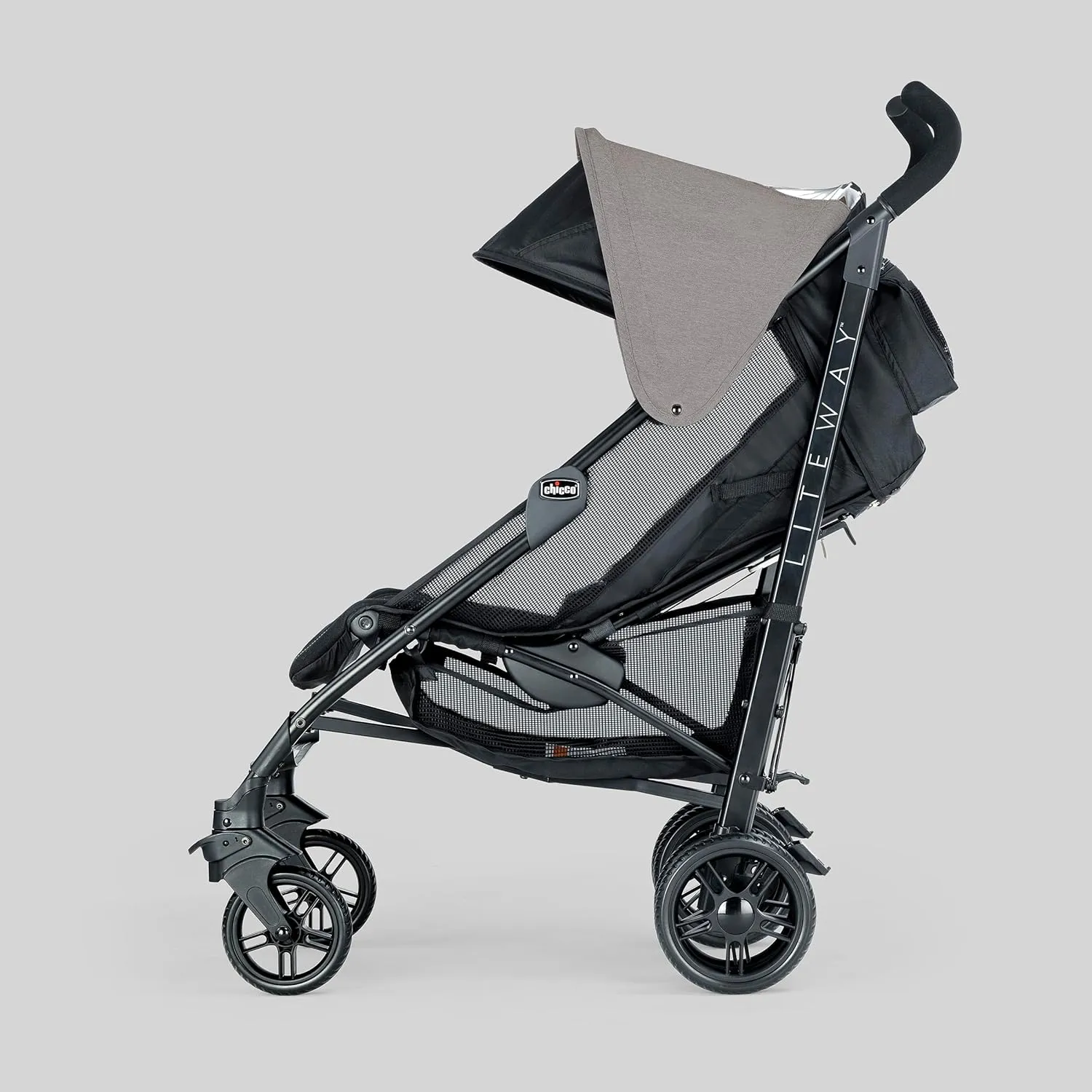 Chicco Liteway Stroller, Compact Fold Lightweight Aluminum Frame Umbrella Baby Stroller, for Use with Babies and Toddlers up to 40 lbs. | Dune/Brown