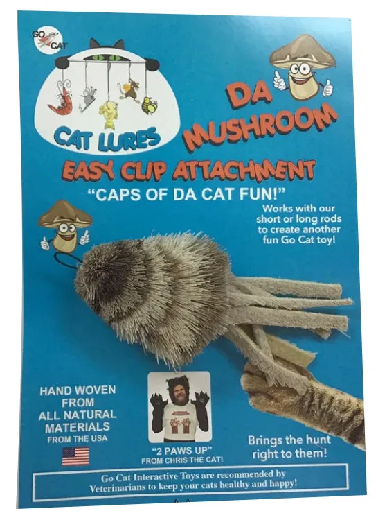 Da Mushroom Teaser Wand Cat Toy Replacement Lure by Go Cat