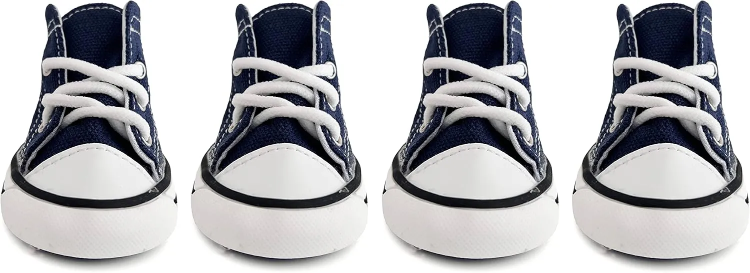 Dog Boots, Dog Shoes Sport Sneaker for Small Medium Large Dogs, Anti-Slip Paw Protectors for Hot Pavement (Size 8, Blue)
