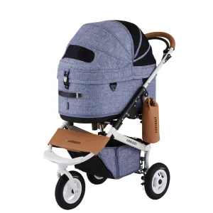 Dome 3 Pet Stroller: Melange Denim