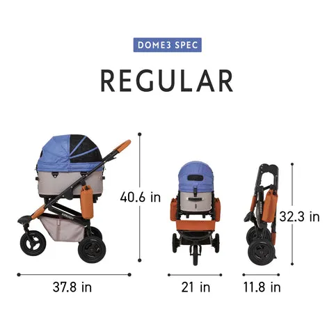 Dome 3 Pet Stroller: Melange Denim
