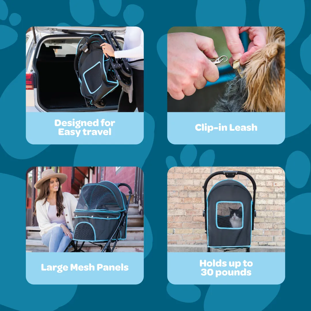 Easy Fold & Go Pet Stroller