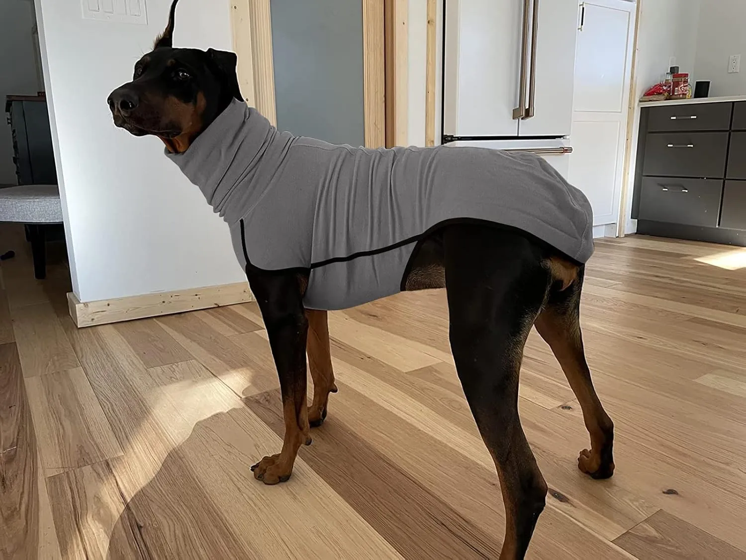 Esobo Fleece Dog Apparel Winter Warm Dog Coat Doggie Turtleneck Cozy Jacket Soft Shirt Vest Stylish Pet Outfits for Small Medium Large Dogs
