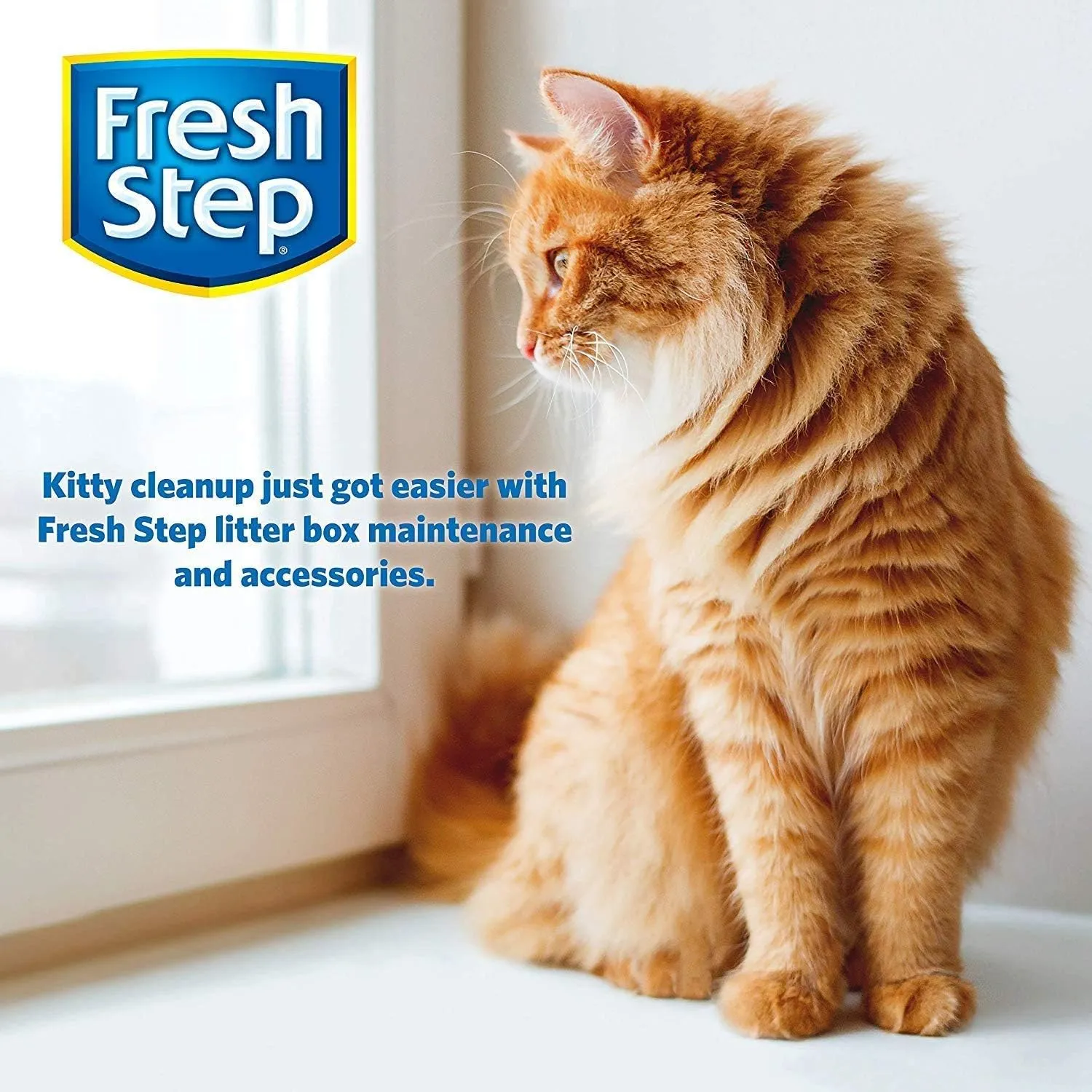 Fresh Step Cat Litter Crystals In Fresh Scent | Cat Litter Box Deodorizer | Combats Cat Odors and Neutralizes Smells to Keep Your Home Clean, 15 Ounces - 3 Pack