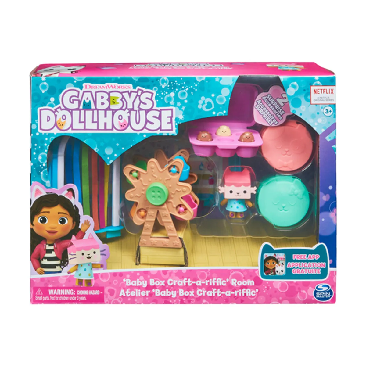 Gabby Dollhouse Baby Box Craft-A-Riffic Room