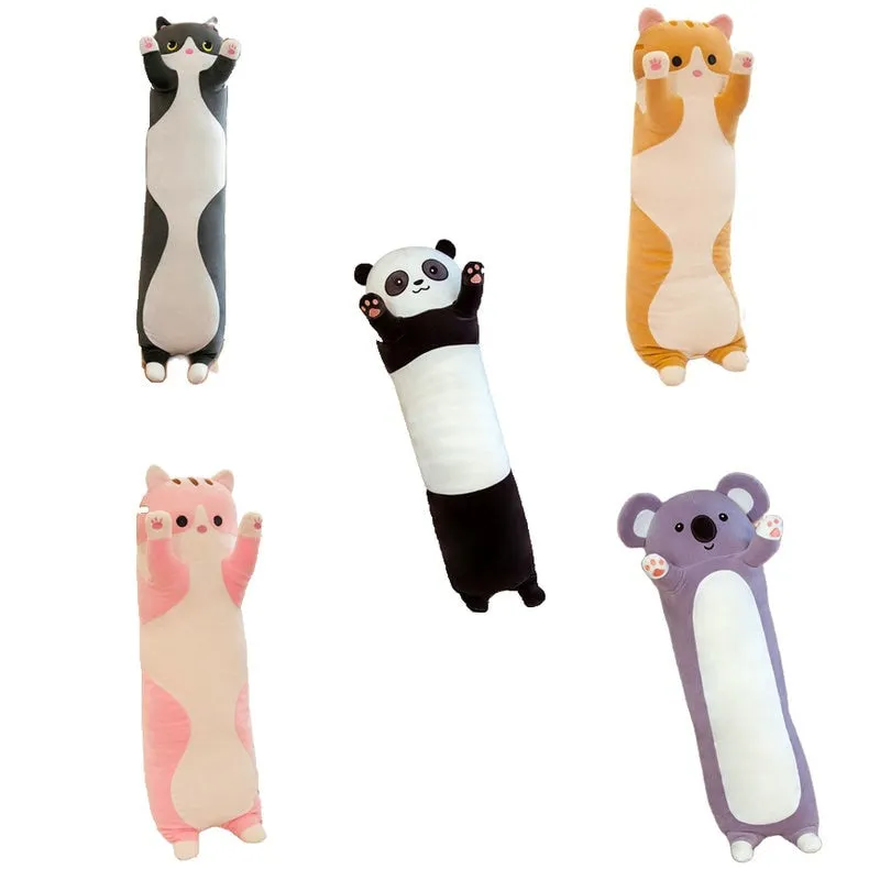 Giant Cuddly Long Cat Plush Toy - 150cm Adorable Stuffed Animal