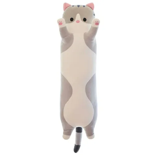 Giant Cuddly Long Cat Plush Toy - 150cm Adorable Stuffed Animal