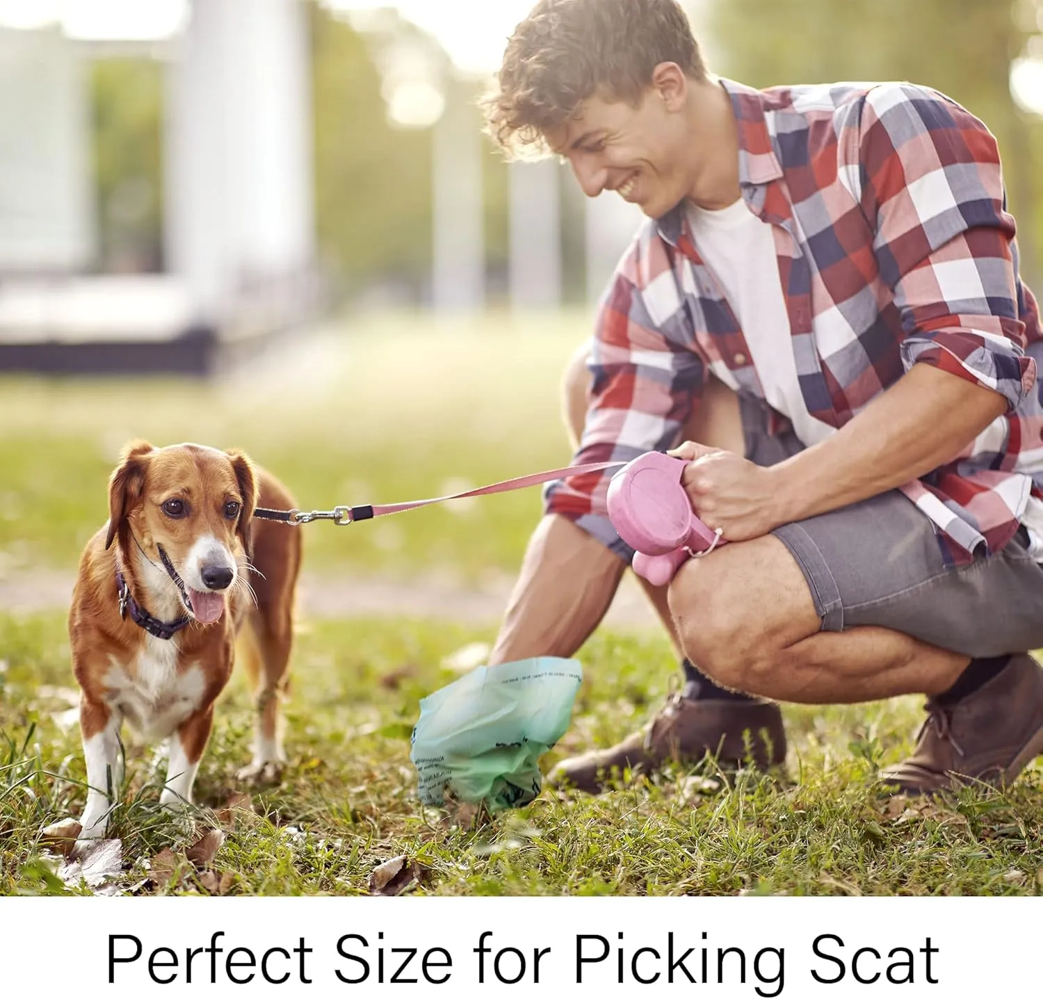 Home Compostable Dog Poop Bags, Dog Bags for Poop (75 Count) with Holder, Doggie Poop Bags, Dog Waste Bags, Plant-Based, Extra Thick & Leak Proof, Unscented, 9 x 13 Inches