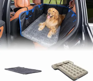 JOYTUTUS SUV Air Mattress Camping Bed with Dog Mat Bed