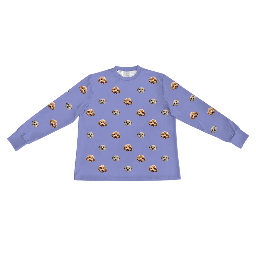 Kids Custom Pet Face Jogger Pajamas