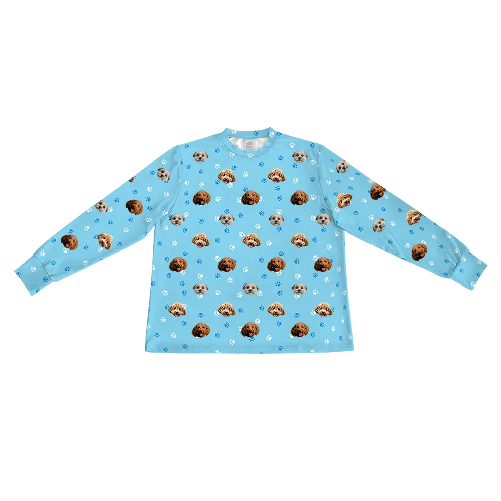 Kids Custom Pet Face Jogger Pajamas