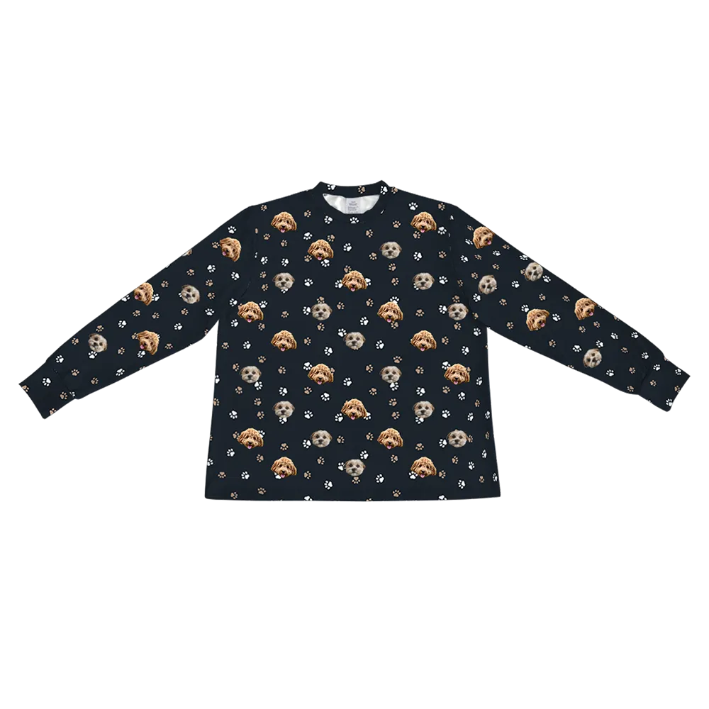 Kids Custom Pet Face Jogger Pajamas