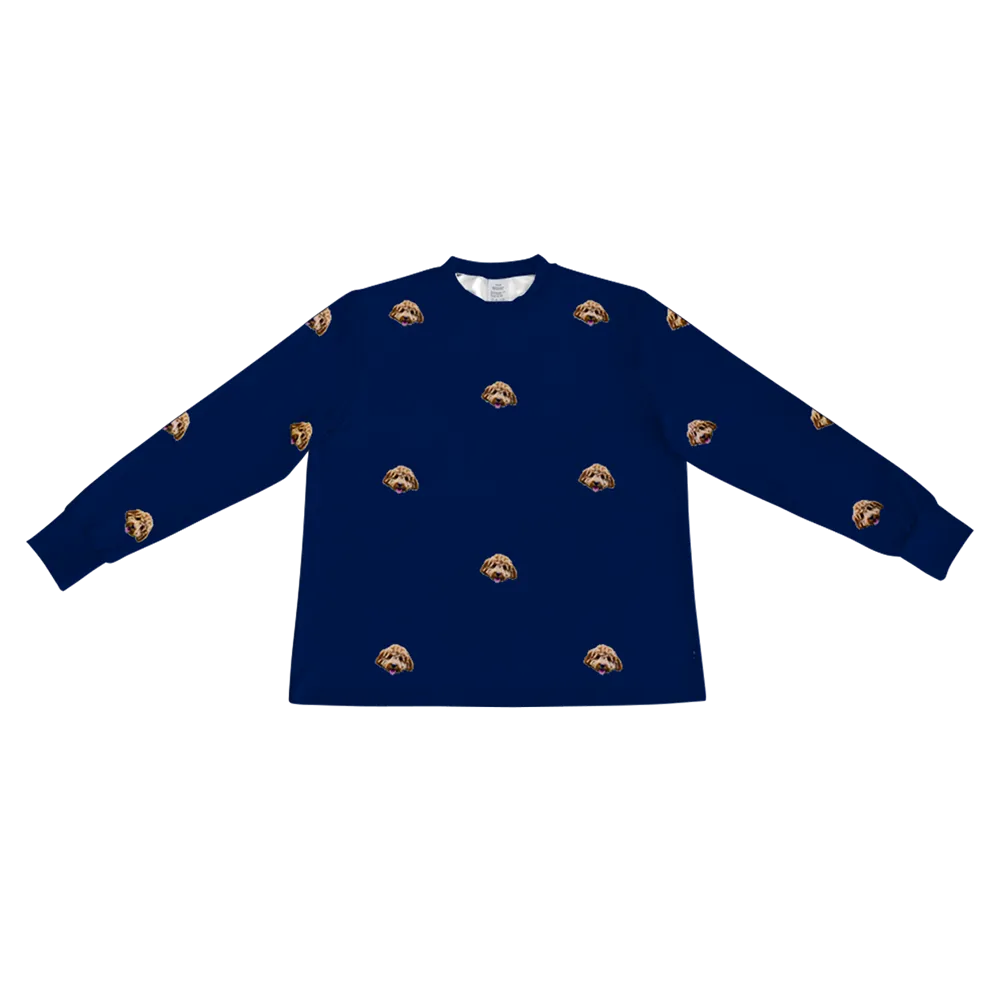 Kids Custom Pet Face Jogger Pajamas