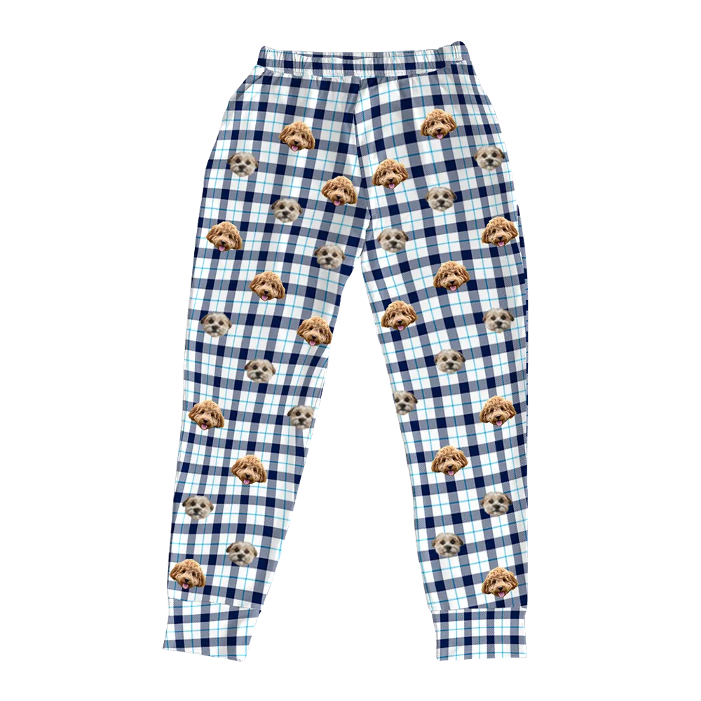 Kids Custom Pet Face Jogger Pajamas
