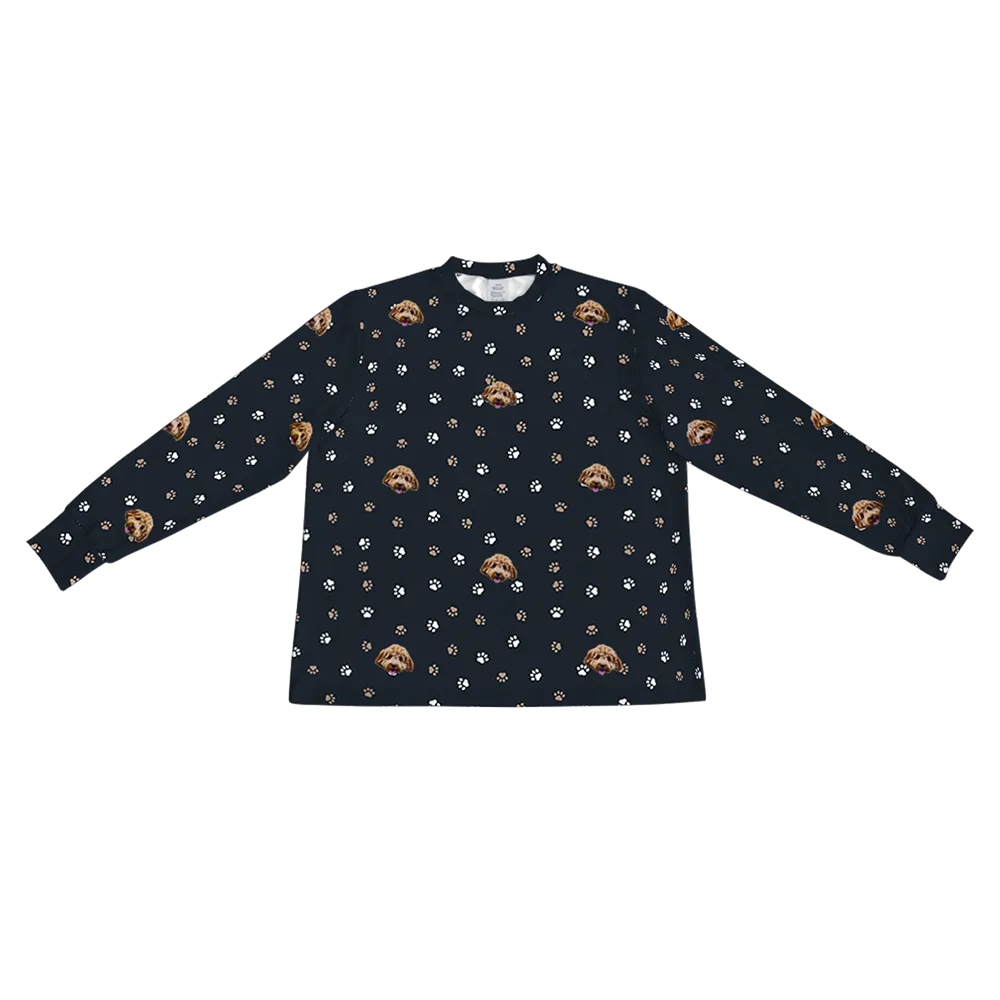 Kids Custom Pet Face Jogger Pajamas