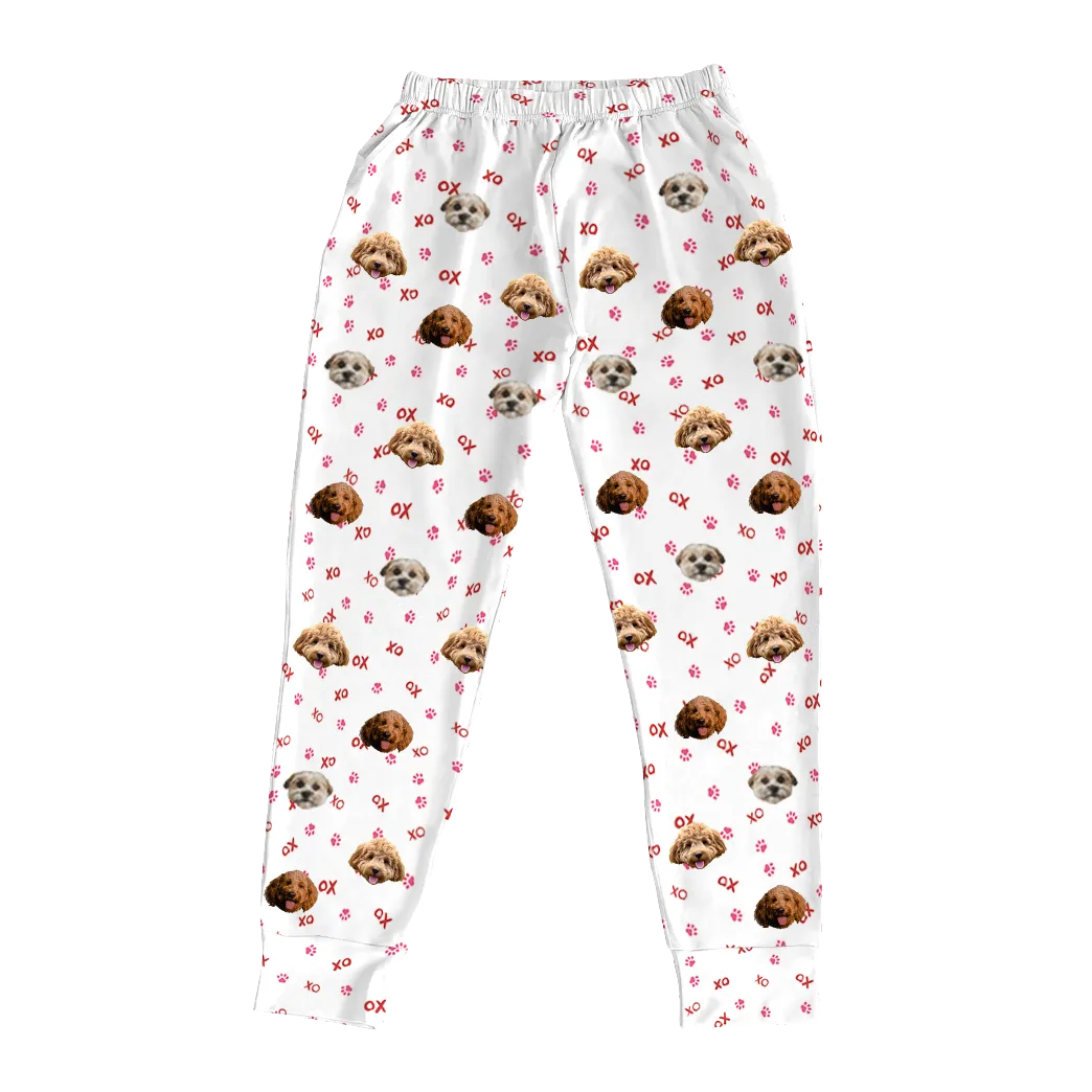 Kids Custom Pet Face Jogger Pajamas