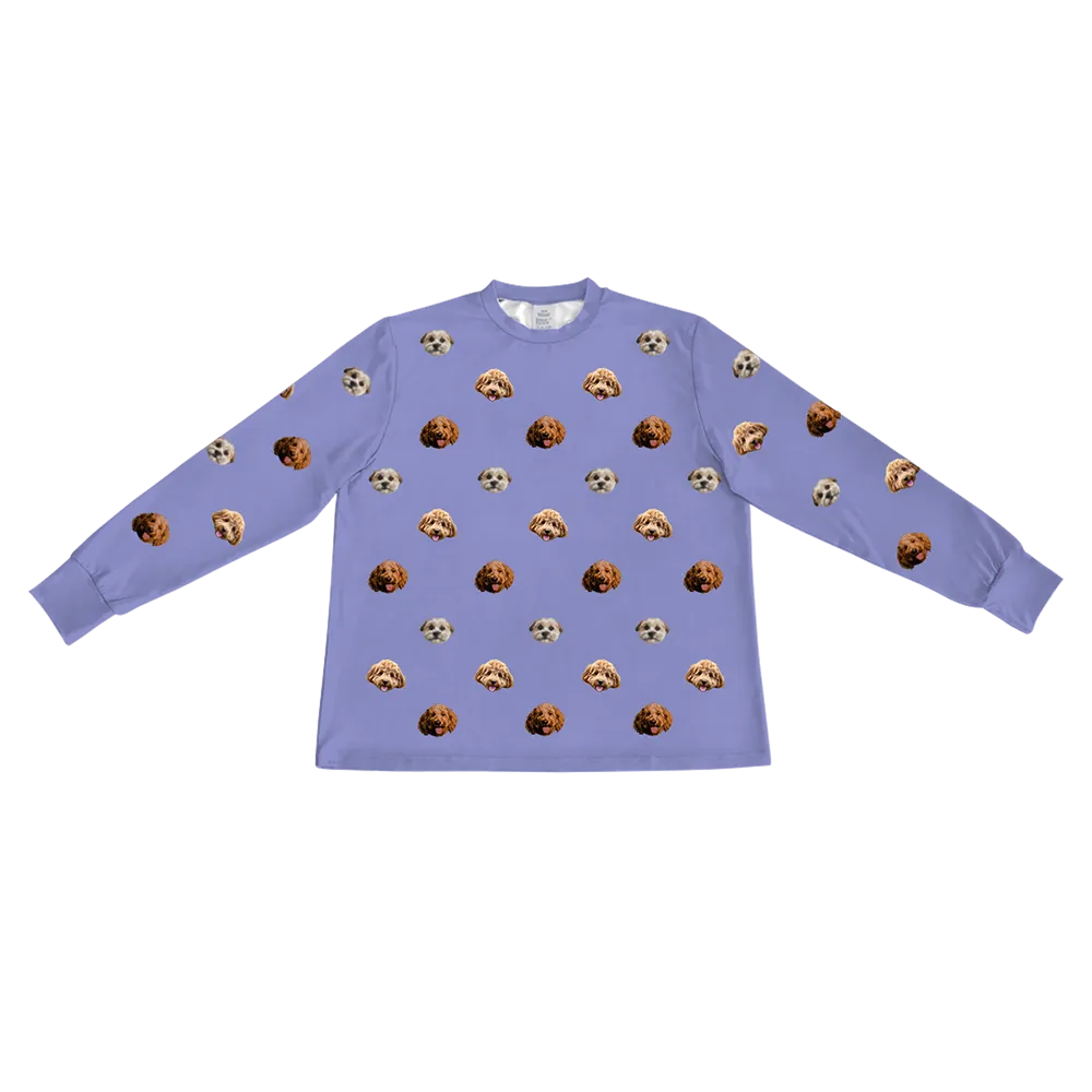 Kids Custom Pet Face Jogger Pajamas