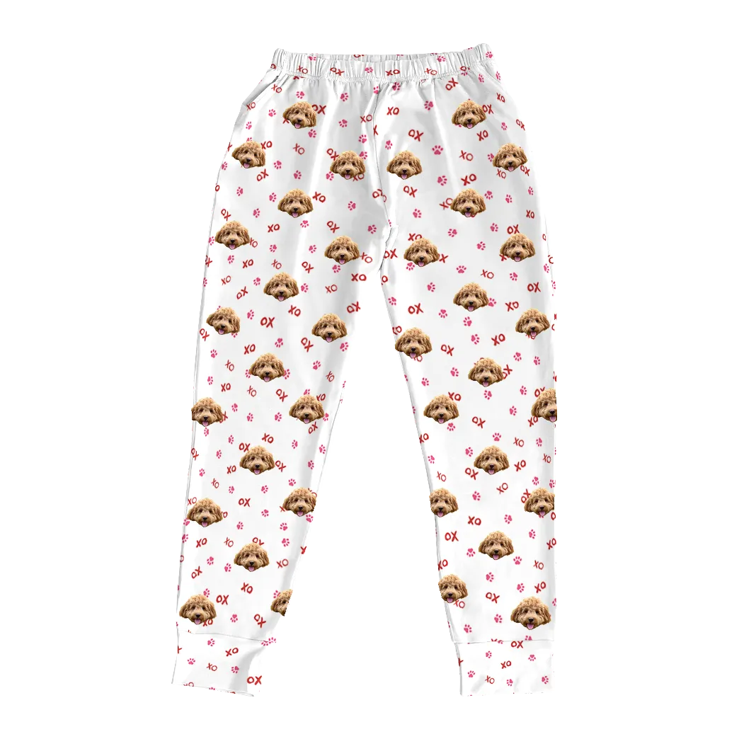 Kids Custom Pet Face Jogger Pajamas