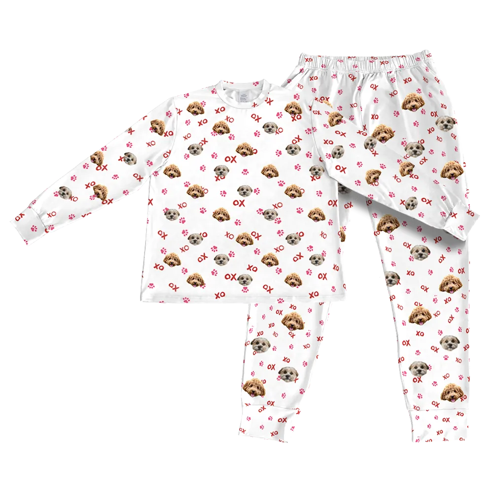Kids Custom Pet Face Jogger Pajamas