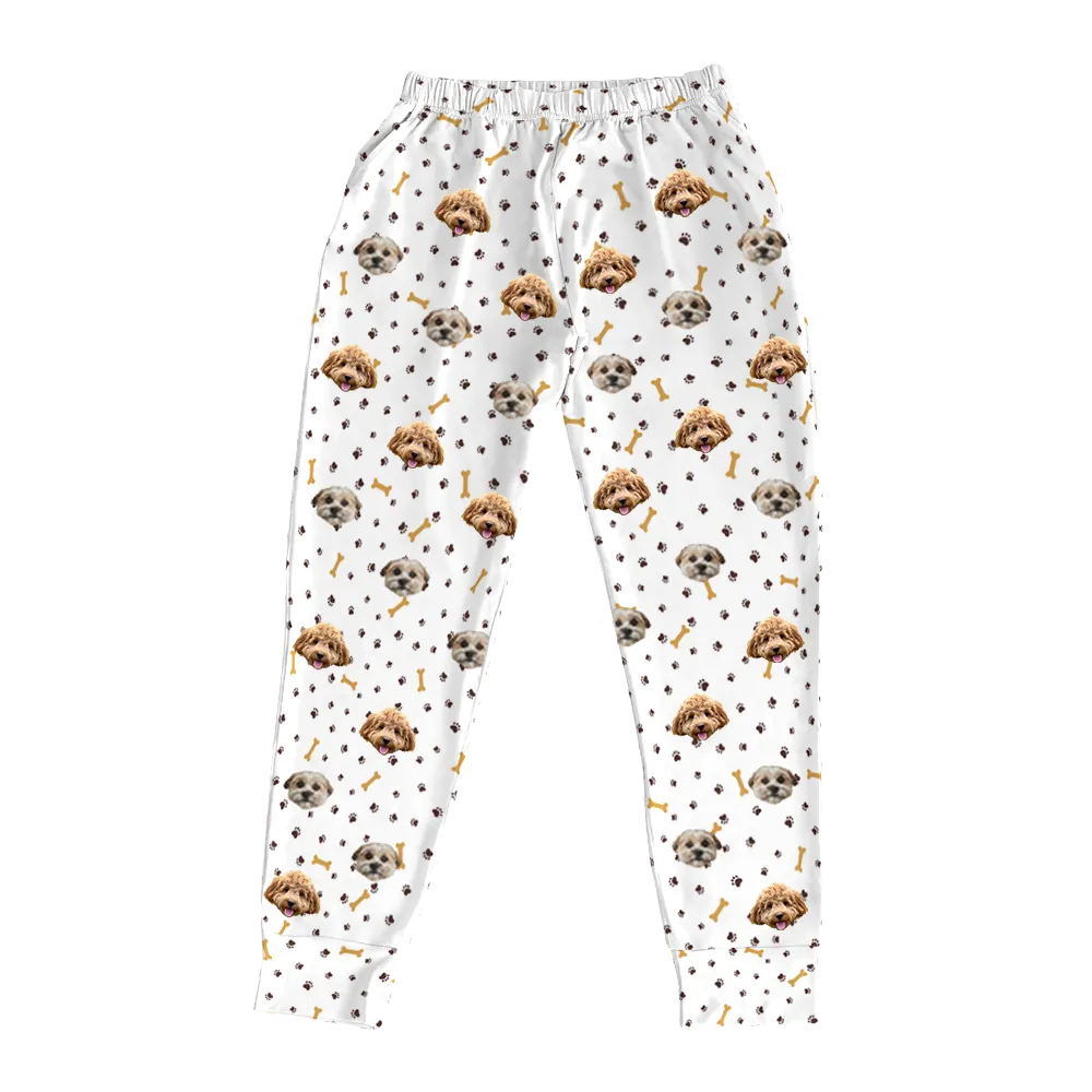 Kids Custom Pet Face Jogger Pajamas