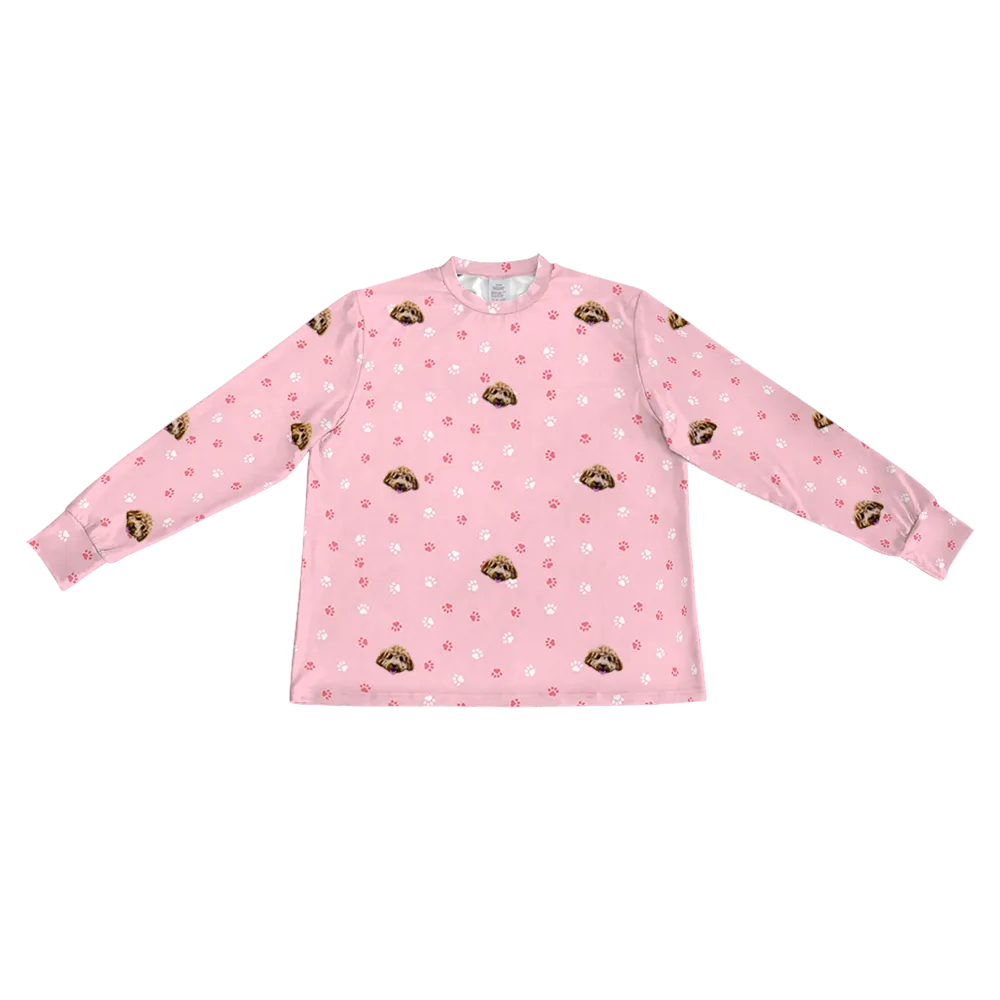 Kids Custom Pet Face Jogger Pajamas