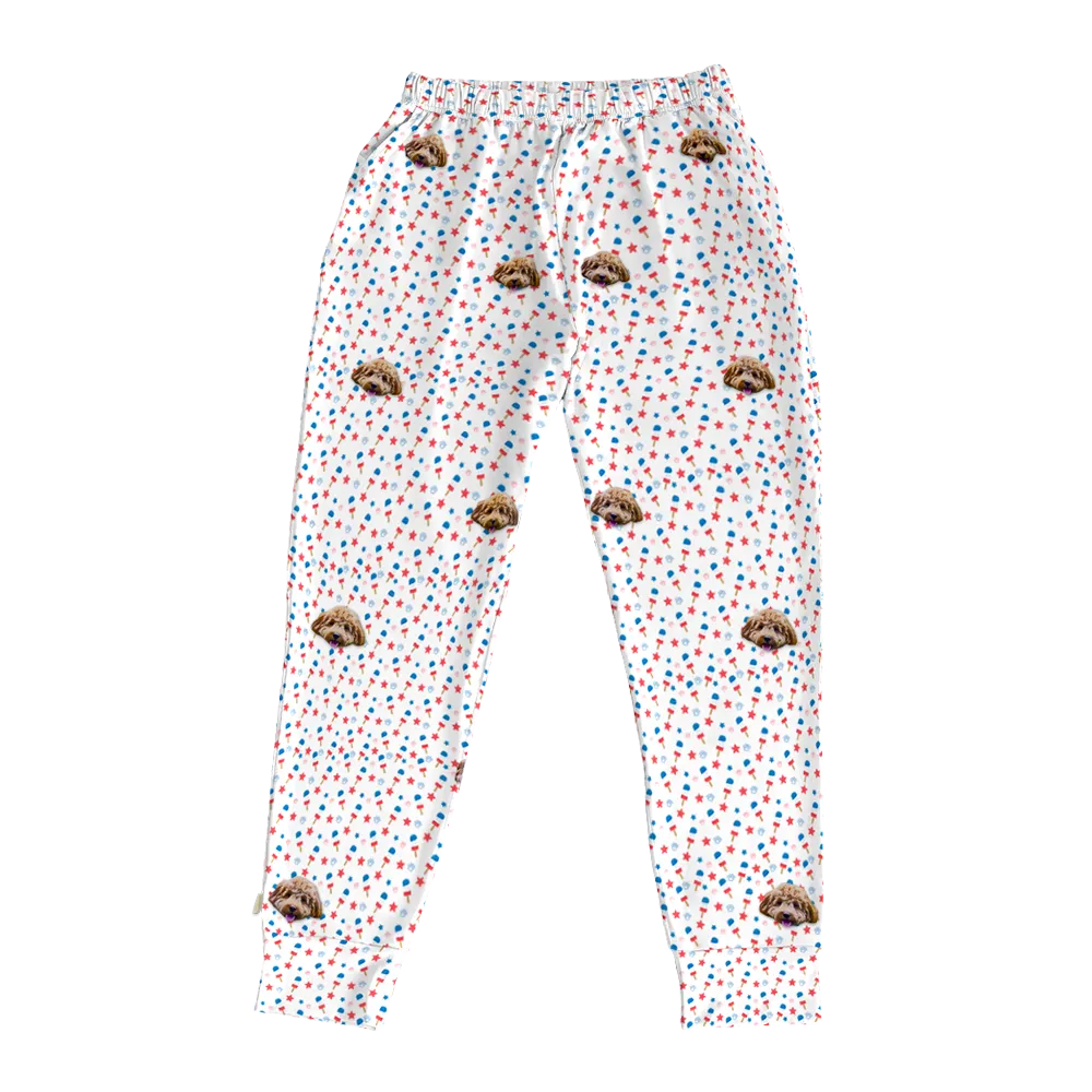 Kids Custom Pet Face Jogger Pajamas
