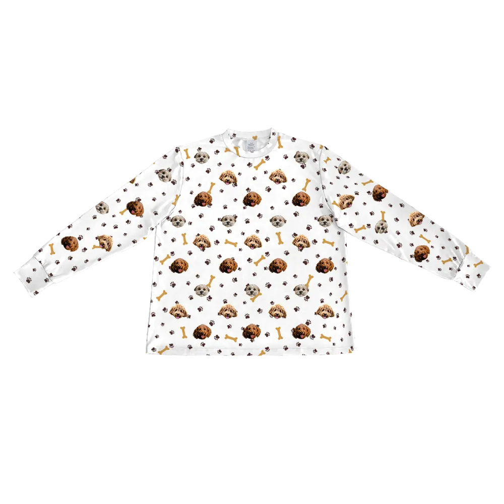 Kids Custom Pet Face Jogger Pajamas