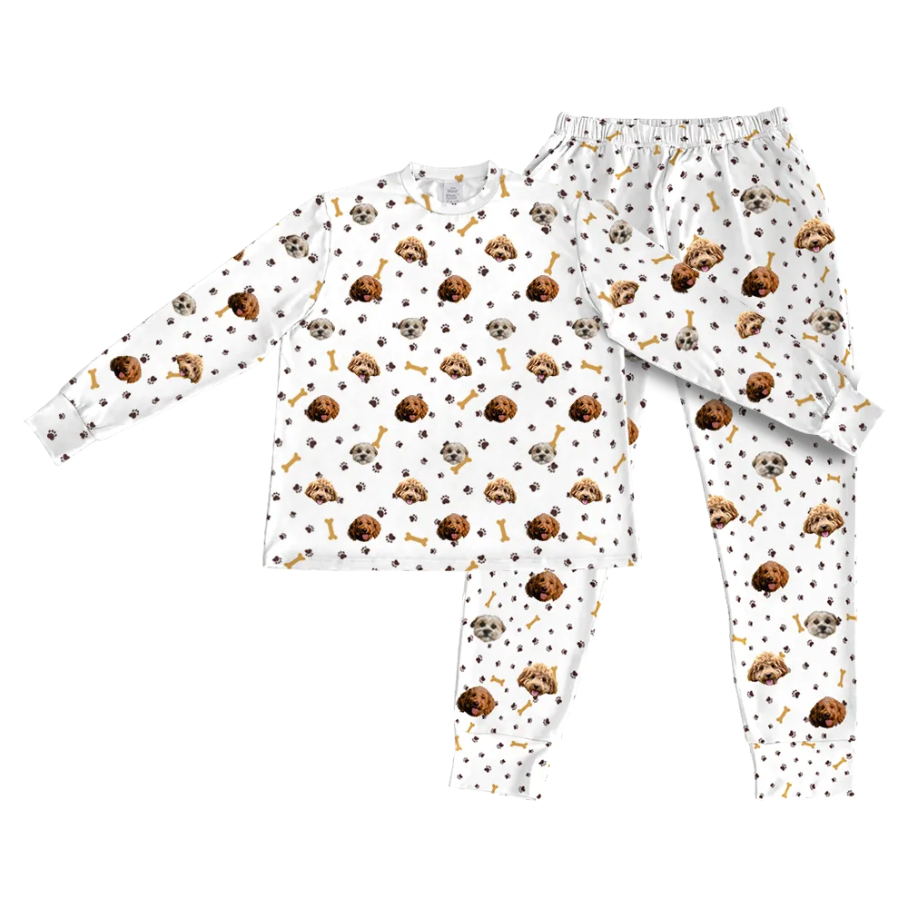 Kids Custom Pet Face Jogger Pajamas