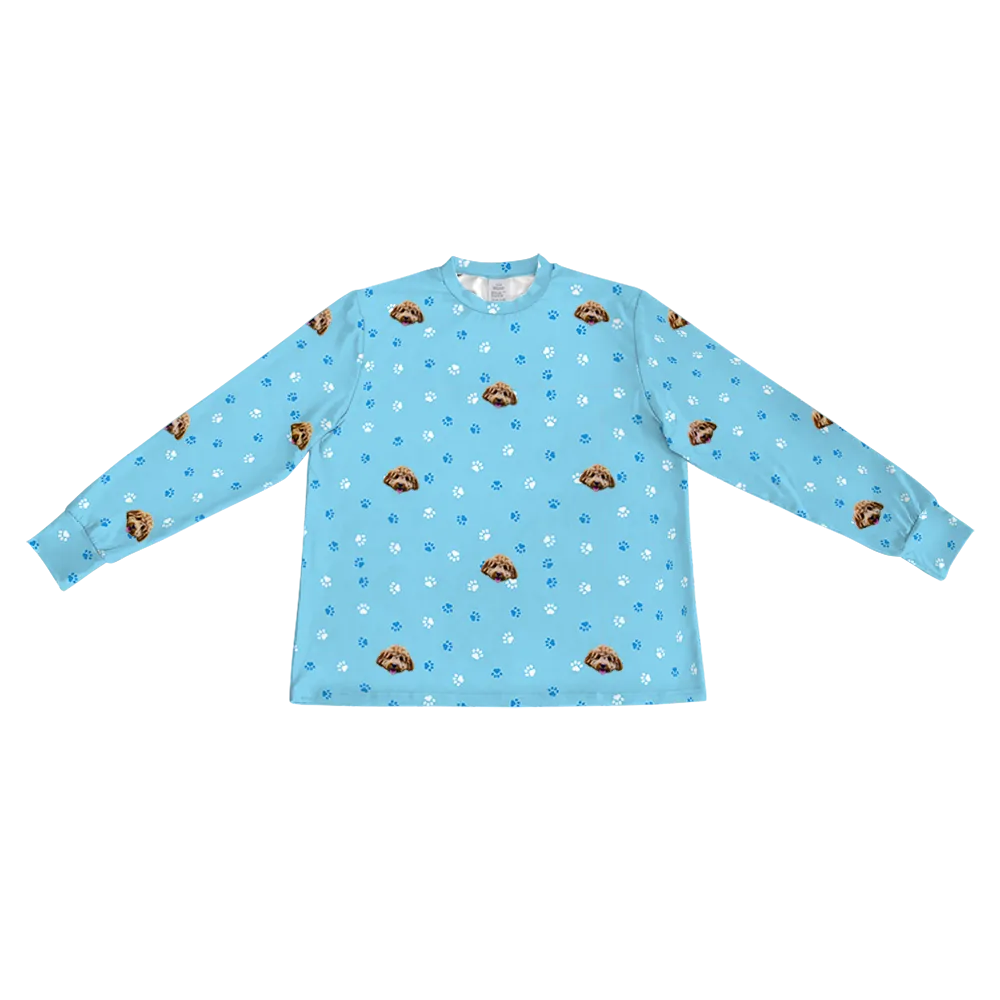 Kids Custom Pet Face Jogger Pajamas