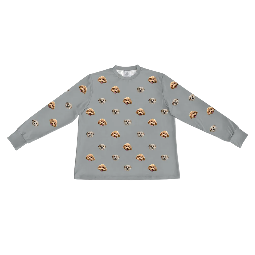 Kids Custom Pet Face Jogger Pajamas