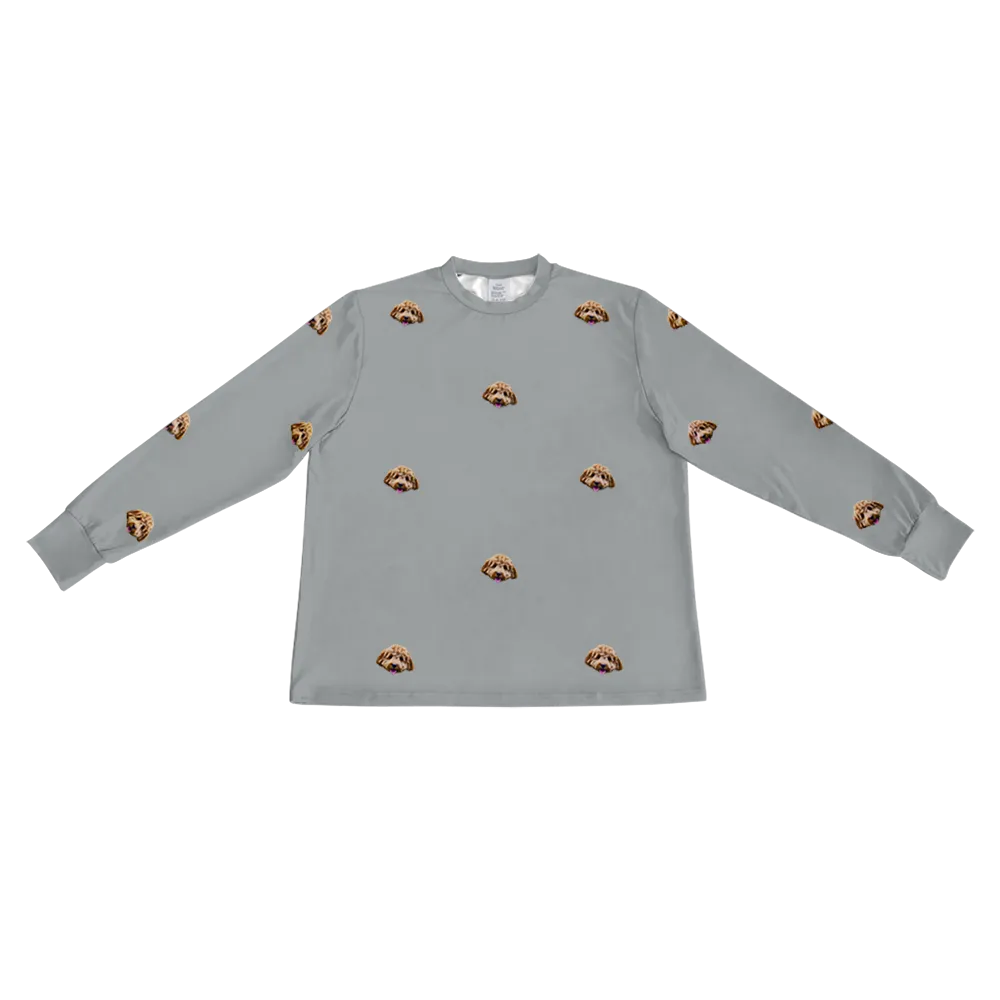 Kids Custom Pet Face Jogger Pajamas