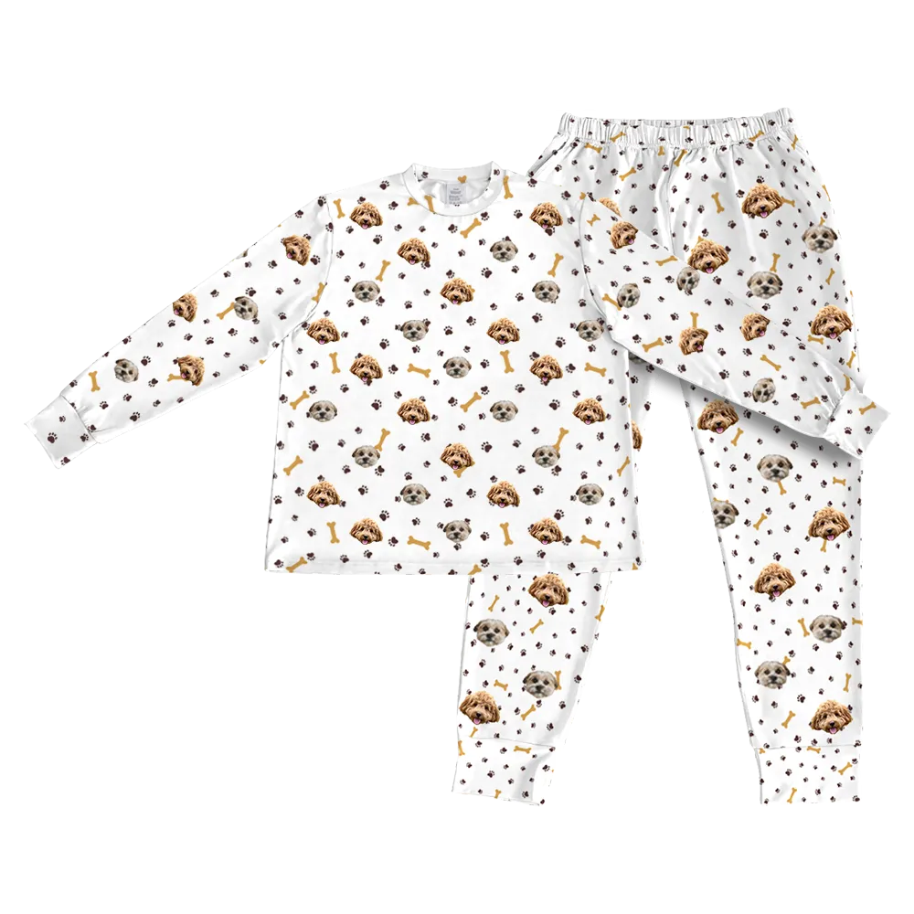 Kids Custom Pet Face Jogger Pajamas