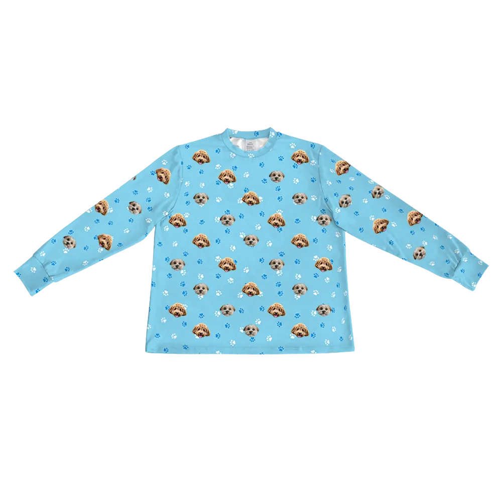 Kids Custom Pet Face Jogger Pajamas