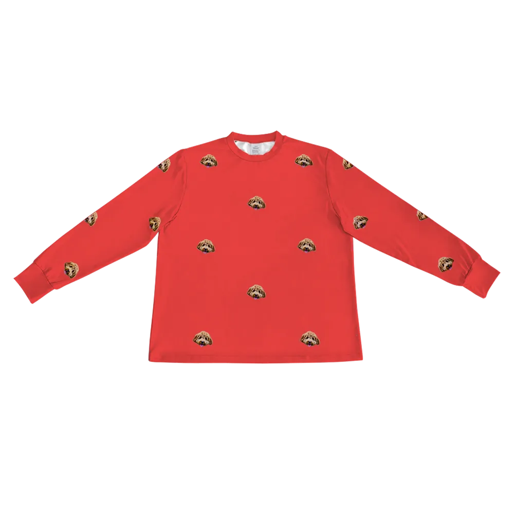 Kids Custom Pet Face Jogger Pajamas