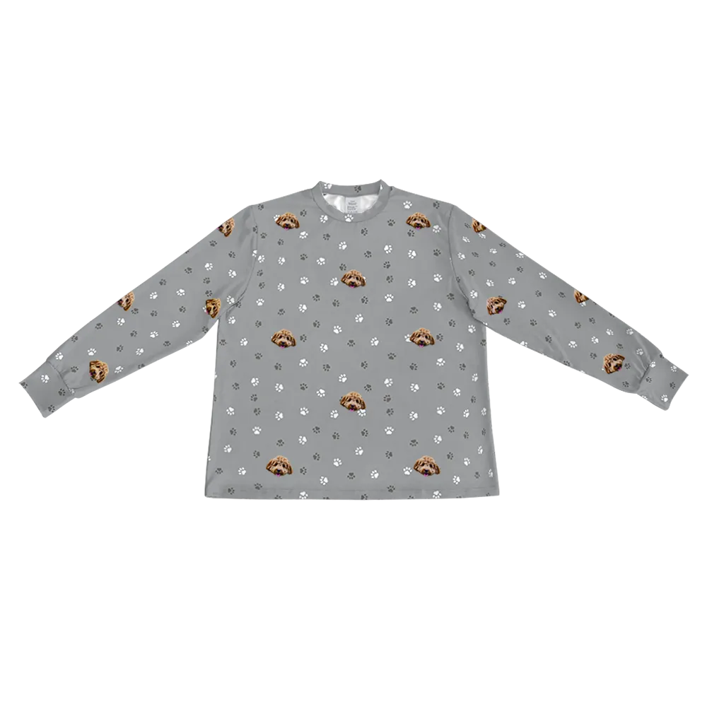 Kids Custom Pet Face Jogger Pajamas