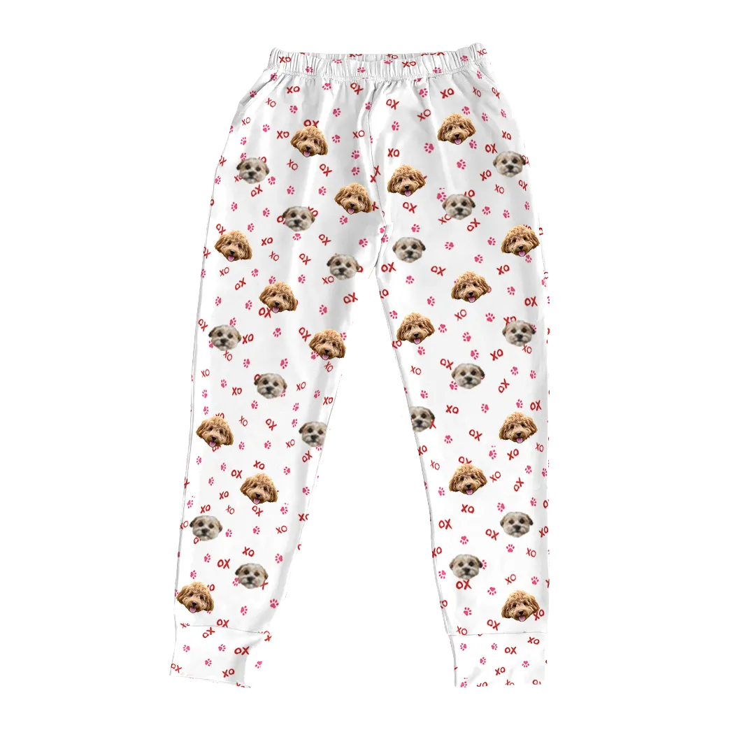 Kids Custom Pet Face Jogger Pajamas