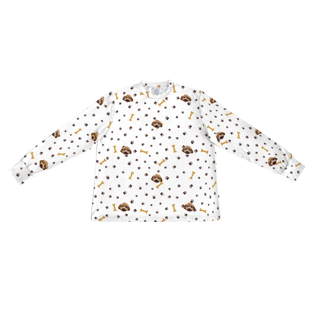 Kids Custom Pet Face Jogger Pajamas