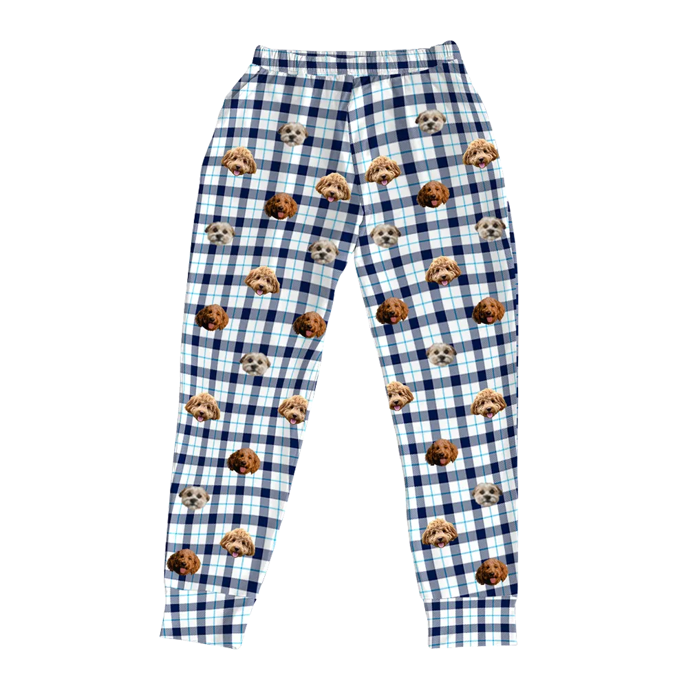 Kids Custom Pet Face Jogger Pajamas