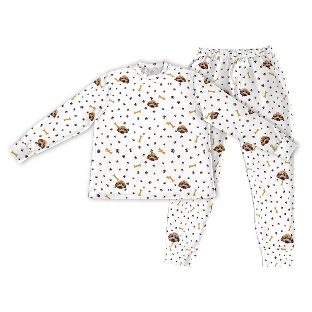 Kids Custom Pet Face Jogger Pajamas