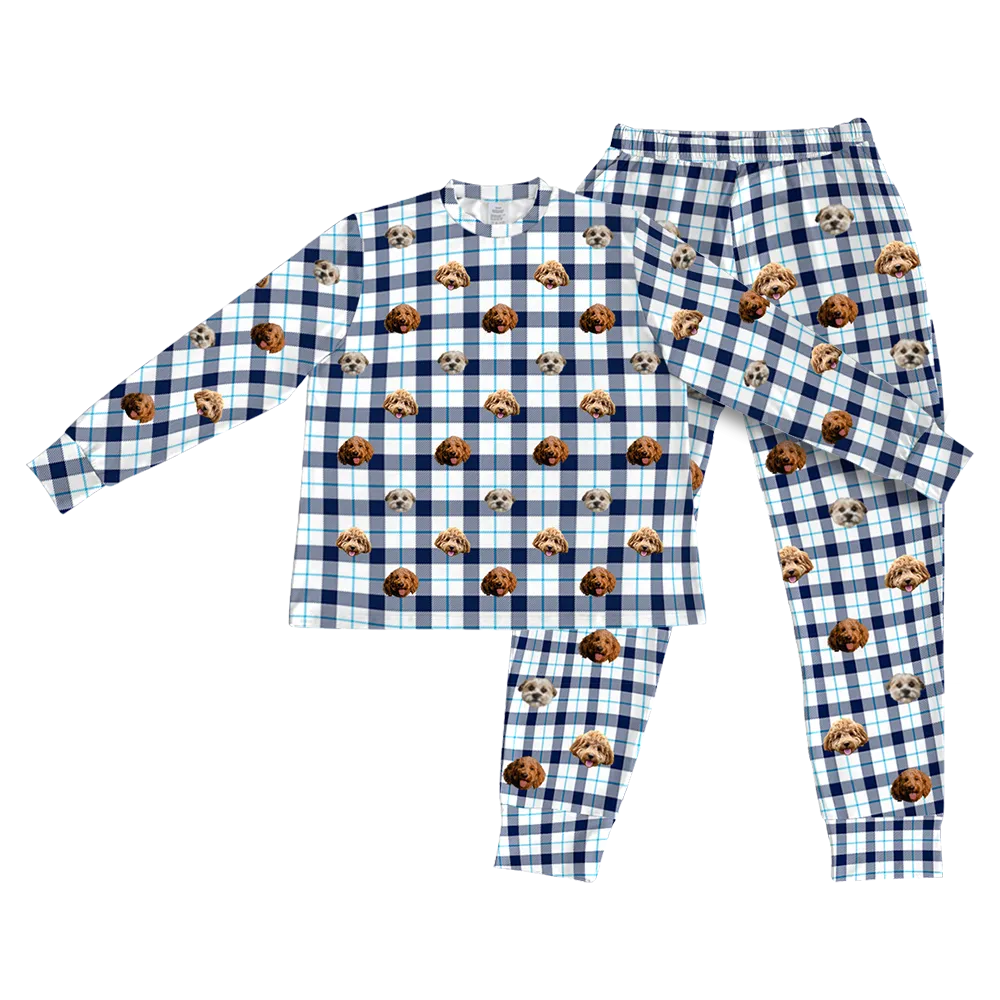 Kids Custom Pet Face Jogger Pajamas
