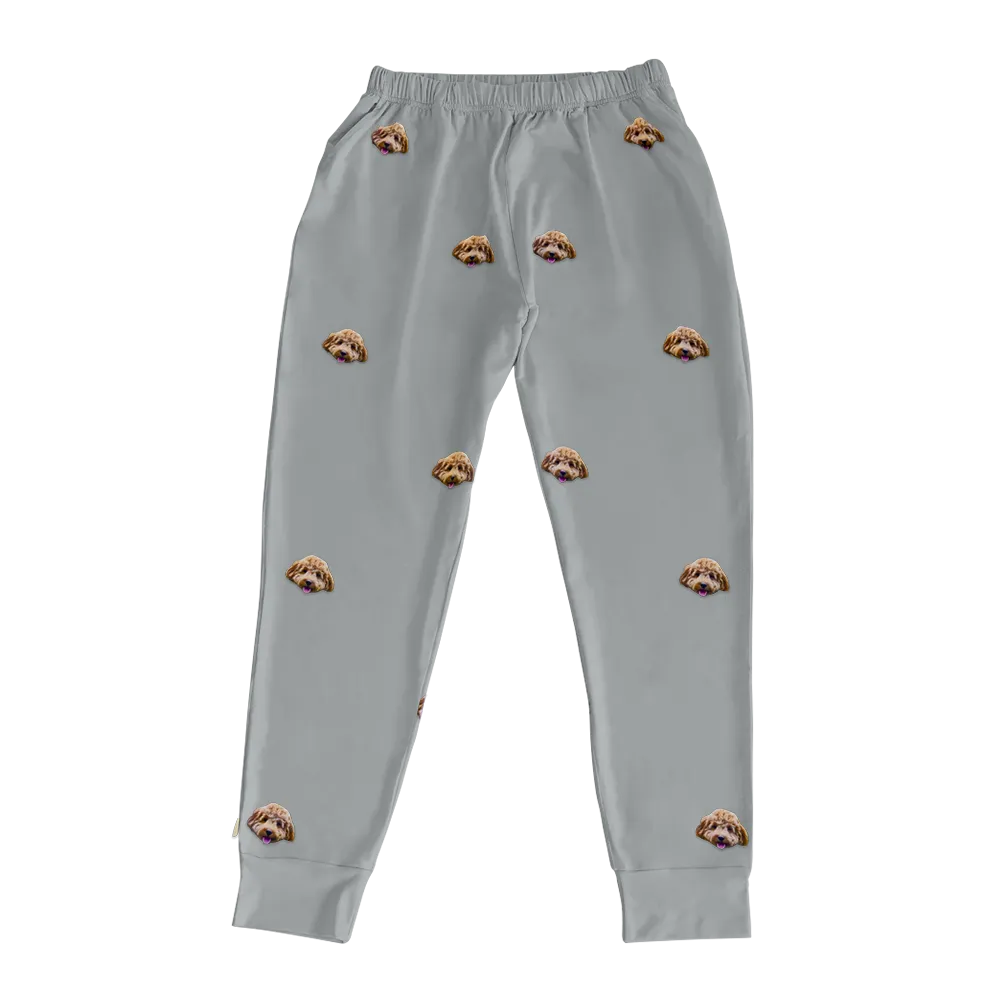 Kids Custom Pet Face Jogger Pajamas